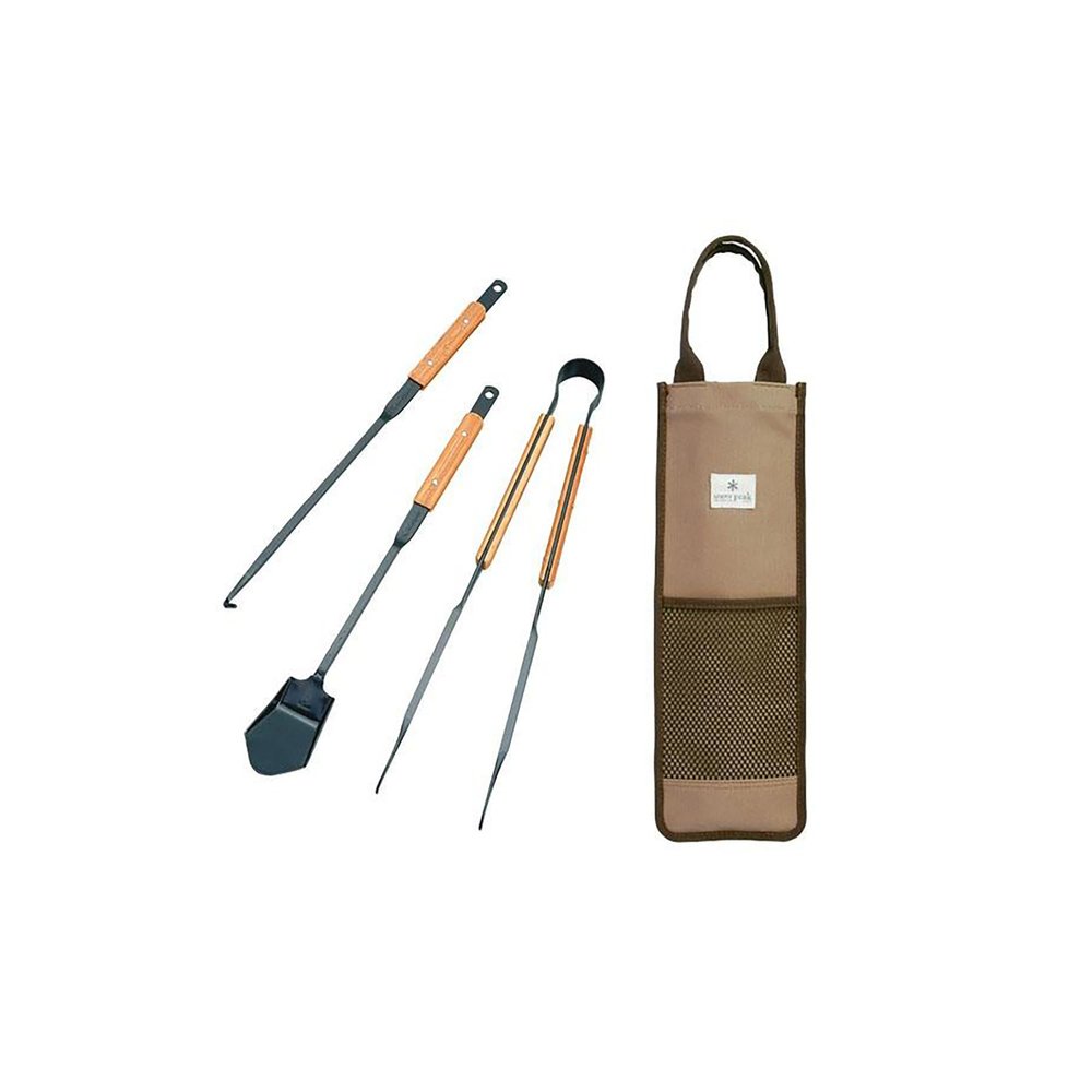 Snow Peak N-024 - Fire Tool Set Pro, Bamboo