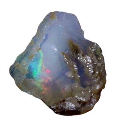 NineFit Basics Thomassilk 10.45 Cts AAA 100% Natural Rainbow Welo Fire Ethiopian Opal Rough Loose Gemstones LL09, Small