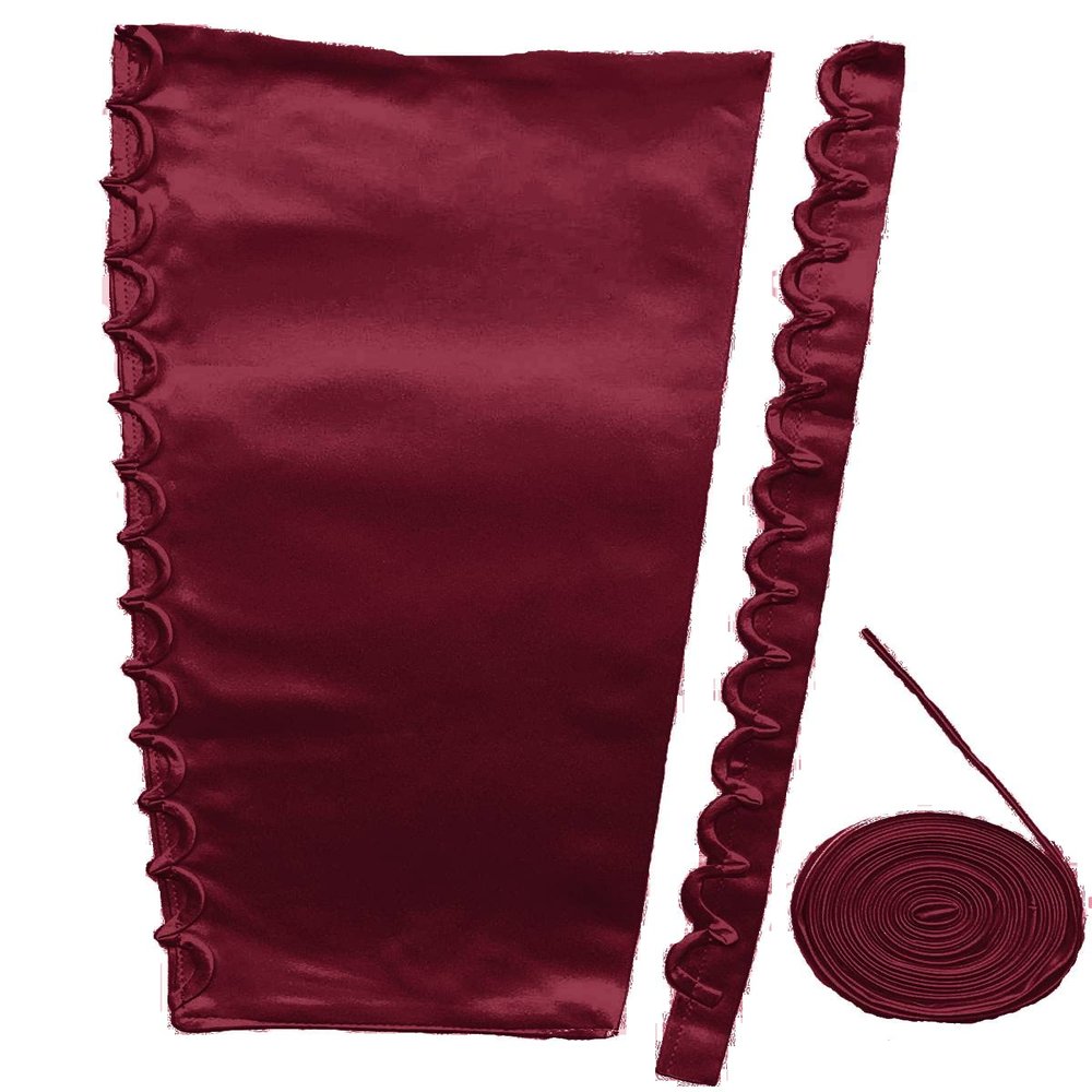 DINGZANCAMO Satin Corset Back Kit for Wedding Dress Adjustable Lace up Prom Dress Replaces Zipper or Buttons Burgundy