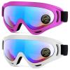 MAMBAOUT 2-Pack Snow Ski Goggles, Snowboard Goggles for Men, Women, Youth, Kids, Boys or Girls view 1