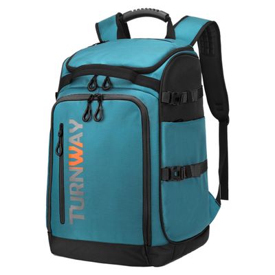 TurnWay Ski/Snowboard Boot Bag/Skating Bag | Excellent for Store and Transport Gear, Jacket, Helmet, Goggles, Gloves & Accessories (Blue-Black)