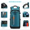 TurnWay Ski/Snowboard Boot Bag/Skating Bag | Excellent for Store and Transport Gear, Jacket, Helmet, Goggles, Gloves & Accessories (Blue-Black) view 2