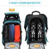 TurnWay Ski/Snowboard Boot Bag/Skating Bag | Excellent for Store and Transport Gear, Jacket, Helmet, Goggles, Gloves & Accessories (Blue-Black) view 3