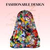 CROWN Art Silky Design Durag - Silky 360 Wave Du Rag with Long Tails and Quadruple Stitching - Smooth Silk Fabric for Comfort and Compression (DBZ2), Large view 4