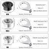 12 Pcs Bike Axle Nut and Safety Washer Kit - 3 Sizes Bicycle Hub Flanged Hardware Nuts Steel Flange Nuts Retaining Bicycle Hub Parts for Front and Rear Wheels view 2