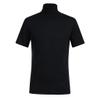 Saohuo Men's Short Sleeve Compression Shirts Turtleneck Athletic Quick Dry Base Layer Undershirt Running Workout Sports Gym Top Black view 3