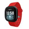 Affinity Bands Wisconsin Badgers Engraved Silicone Sport Band Compatible with Fitbit Versa 3 and Sense (Red) view 3