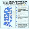 Art Silky Design Durag - Silky 360 Wave Du Rag with Long Tails and Quadruple Stitching - Smooth Fabric for Comfort and Compression (Water Cloud Style) view 2