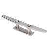 10in Flat Top Cleat, Boat Cleat 316 Stainless Steel Mooring Accessories, Flat Top Open Base Dock Cleat with Hole view 2