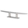 10in Flat Top Cleat, Boat Cleat 316 Stainless Steel Mooring Accessories, Flat Top Open Base Dock Cleat with Hole view 3