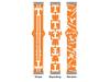 Affinity Bands Tennessee Volunteers HD Watch Band Compatible with Fitbit Versa 3 & Sense 1 (Short Stripes) view 4