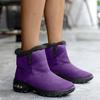 Bcshiye Women's Ankle Snow Boot,Winter Warm Fur Lined Cold Weather Wedges Ankle Boots Outdoor Walking Short Booties view 2