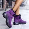 Bcshiye Women's Ankle Snow Boot,Winter Warm Fur Lined Cold Weather Wedges Ankle Boots Outdoor Walking Short Booties view 3