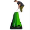 Fitvids Premium Automatic Ball Return Golf Putting Mat  Portable Indoor Golf Practice Green with Alignment Guide & Solid Base  Regular  Green view 1