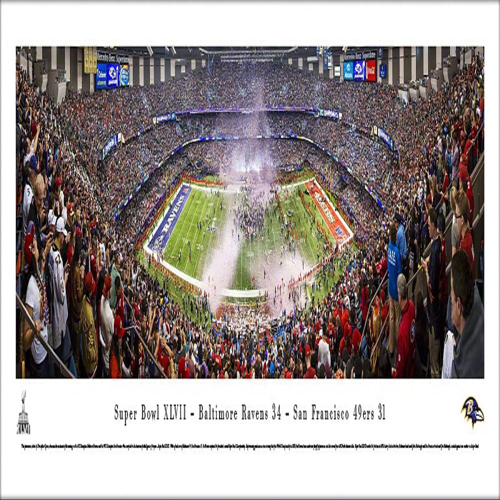 Super Bowl 2013 Champions, Baltimore Ravens - Unframed 40 x 13.5 Poster by Blakeway Panoramas