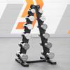 METIS Dumbbell Tree Rack [3 Sizes] - 3 Tier, 6 Tier & 11 Tier Dumbbell Stand Options | Rack Only or Chrome/Neoprene Dumbbell Sets Included | Dumbbell Rack (3 Tier, Neoprene Weights (3X Pairs)) view 3