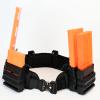 Iififun Clip Magazine Holder Quick Pull Box Clip Magazine Pouch with Tactical Belt for Nerf Tactics, Nerf Magazine (Black) view 4