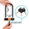 Outdoorzio Bike Lock with Cable - U Bike Lock Heavy Duty Anti-Theft view 2