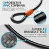 Outdoorzio Bike Lock with Cable - U Bike Lock Heavy Duty Anti-Theft view 4