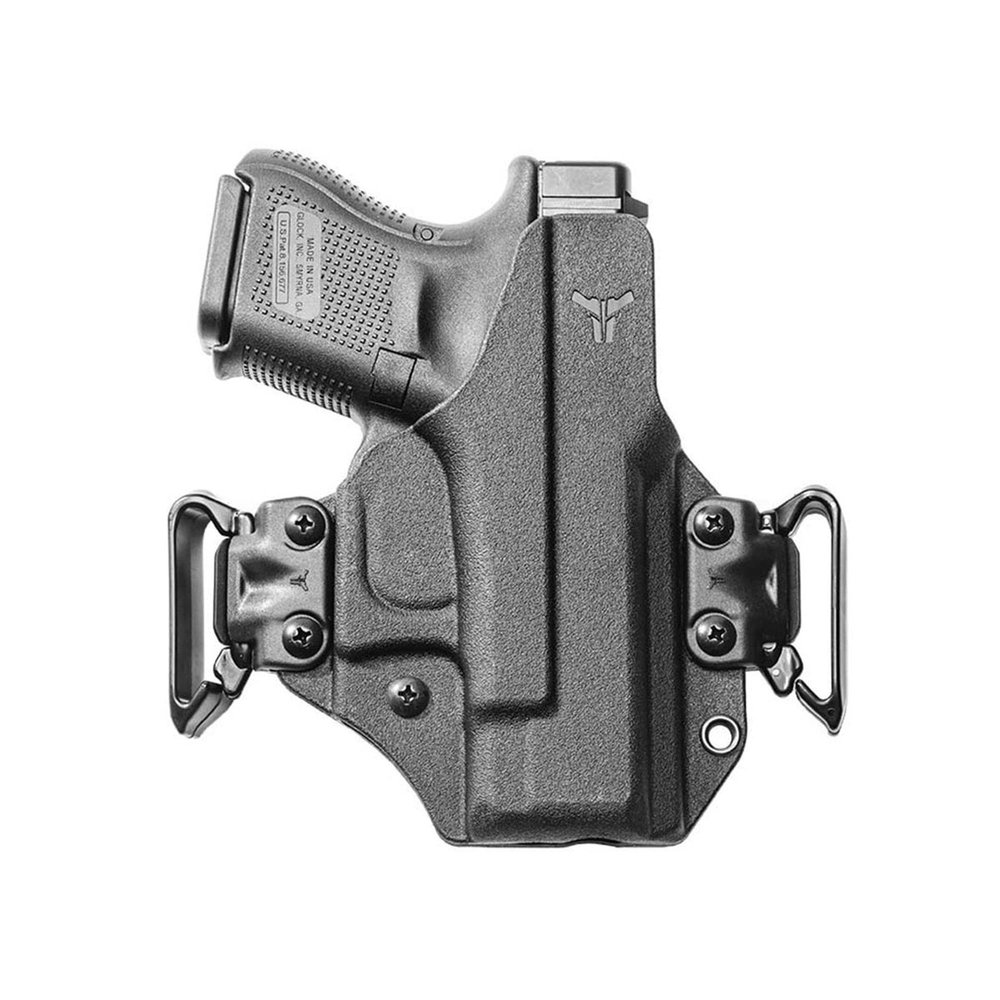 Glock 26 IWB/OWB Modular Holster - USA Made - Fits Glock 26 (Gen 3, 4, 5) 27 33 (Gen 3, 4) - Total Eclipse 2.0 Holster by Blade-Tech Holsters, IWB and OWB Carry (Ambidextrous)