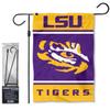 College Flags & Banners Co. LSU Tigers Garden Flag and Flag Stand Holder Flagpole Set view 1
