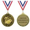 Express Medals Personalized Bowling Gold Medal with Red White & Blue Neck Ribbon Award Trophy WAM9 (10) view 1
