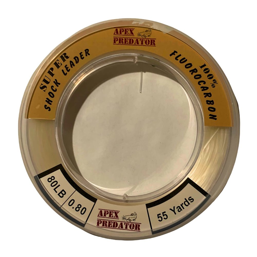 Apex Predator 100% Fluorocarbon Leader Line 55yd 30#-120# (50lb)