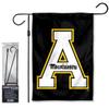 College Flags & Banners Co. Appalachian State University Garden Flag and Flag Stand Holder Flagpole Set view 1