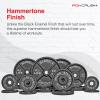Cast Iron Olympic Weight Plates  Free Weights with 2-inch Hole & Anti-Rust Hammertone Finish - Ideal for Strength Training, Crossfit Equipment & Home Gym Set  Sold in Pairs - 2.5LB45LB view 3