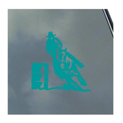 Barrel Racer - Male Vinyl Sticker Decal Cowboy Cowgirl Rodeo Old West Southern Ranch God