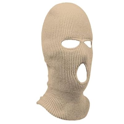Mrlahat 3 Hole Ski Mask Face Neck Gaiter Beanie Balaclava Outdoor Sport Warm Full Face OSFM (Beige)
