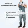 Chest Waders - PVC Waterproof Waders for Men & Women with Boots, Lightweight Bootfoot Hunting Fishing Bibs Clothing (Color : Blue, Size : US6-6.5/EU38/UK5-5.5) view 2