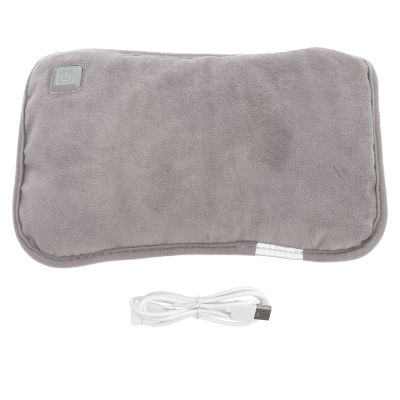FOMIYES 1pc USB Electric Heating Hand Warmer Temperature Hand Warming Bag for Use Convenient Electric Heating Tool Soft Material Grey Cable