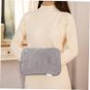 FOMIYES 1pc USB Electric Heating Hand Warmer Temperature Hand Warming Bag for Use Convenient Electric Heating Tool Soft Material Grey Cable view 4