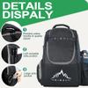 HIMAL HIMAL Disc Golf Bag Holds 22+ Discs, Durable Disc Golf Backpack with Large Capacity, and Multiple Storage Pockets Black view 2