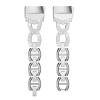 Abanen Crystal Alloy Bands for Fitbit Charge 6/Charge 5, Bling Bands Adjustable Women Hollow-carved Lightweight Wristbands Strap Bracelet for Fitbit Charge 5 Advanced Tracker(Silver) view 1