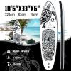 FEATH-R-LITE Inflatable Stand Up Paddle Board 10'6''x33''x6'' Ultra-Light (18.9lbs) SUP with Paddleboard Accessories,Fins,Adjustable Paddle, Pump,Backpack, Leash, Waterproof Phone Bag view 2