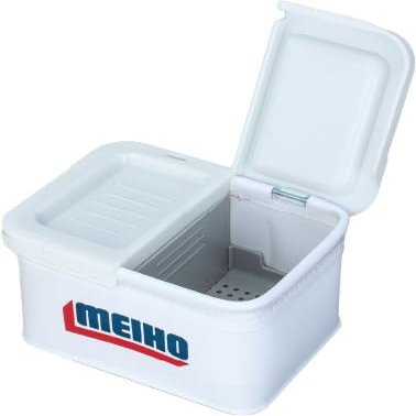 Meiho Chemical Industries BM-L EVA Bait Box, White, Size: W 5.9 x D 4.7 x H 3.1 inches (150 x 120 x 80 mm)