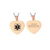 Medical Alert Necklace for Men Women ADD ADHD Attention Deficit and Hyperactivity Disorder Emergency Alert ID Pendant Necklace Steel Medical Alert Necklaces Allergy Awareness Jewelry for Adult Teen view 2
