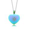 ZKXXJ Medical Alert Necklace for Men Women Addisons Emergency Alert ID Pendant Necklace Stainless Steel Heart Shape Medical Alert Necklaces Allergy Awareness Jewelry for Adult Teen view 1