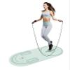 LERYG 8/20/30mm Jump Rope Mat Fitness Exercise Mat Durable, Non-Slip, Workout Mats with Jump Rope & Carrying Bag for Home Gym Flooring in Green((55"x 24") view 1