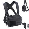CLTAC Tactical Chest Rig Bag Concealed Carry CCW Pack Molle Pouch IFAK EMT Medical Organizer for Outdoor Hunting Shooting Hiking with Quick Release Harness and Gun Holster view 1