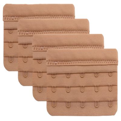Bra Extender 5 Hook, Soft and Comfortable Bra Extension (Skin Color)