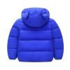 POLG Toddler Kids Winter Coat Solid 3D Bear Ear Hooded Padded Jacket Outfit Body Boys Girls Warm Clothes Outerwear (Blue, 12-18 Months) view 3