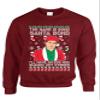 ALLNTRENDS The Name is Bond Santa Bond Ugly Christmas Sweater Adult Crewneck Graphic Sweatshirt (M, Maroon) view 1