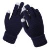 Insun Winter Outdoor Knit Gloves Warm Touchscreen Men and Women Gloves Soft Fleece Gloves Windproof Thermal Lining Gloves Navy view 1