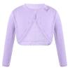 Sywiyi Kids Girls Long Sleeve Rhombus Knit Cardigan Sweater Bowknot Flower Girls Wedding Bolero Shrug Purple 2 Years view 1