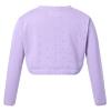 Sywiyi Kids Girls Long Sleeve Rhombus Knit Cardigan Sweater Bowknot Flower Girls Wedding Bolero Shrug Purple 2 Years view 2