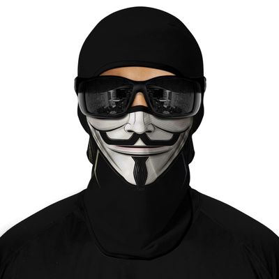 Red Plume 3D Balaclava Ski Mask Motorcycle Full Face Mask Outdoor Tactical Hood Headwear Mask Ghosts Skull Mask Men Women for Halloween (Mustache)
