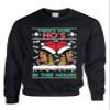 ALLNTRENDS There's Some Ho's In This House Sweater Funny Xmas Ugly Adult Crewneck Sweatshirt (S, Black) view 1